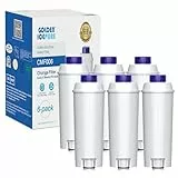 GOLDEN ICEPURE Wasserfilter Kaffeevollautomat Kompatibel mit De'Longhi DLSC002, SER3017 & 5513292811, ECAM, ESAM, ETAM, BCO, EC-Serie,6 stück