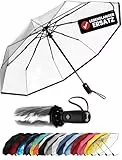 Repel Umbrella Der originale tragbare Reise-Regenschirm – Regenschirme für Regen, winddicht, starker kompakter Regenschirm für Wind und Regen, perfekter Autoschirm, Golfschirm, Rucksack und unterwegs