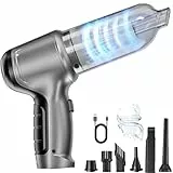 WYRIAZA Handstaubsauger Akku, Auto Staubsauger Stark Handstaubsauger Kabellos Mini Kleiner Hand Staubsauger Autostaubsauger Starke Leistung Handsauger Saugkraft