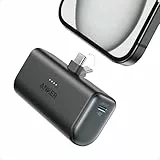 Anker Nano Powerbank, 5000mAh Powerbank 22.5W, Integrierter Faltbarer USB-C Konnektor, Kompatibel mit iPhone 16/15, Samsung S22/23 Serie, Note20 Serie, Huawei, iPad Pro/Air, AirPods und mehr(Schwarz)