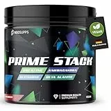 NEOSUPPS Prime Stack Wildberry, Trainings Supplement mit Creatin, Glutamin, Beta Alanin & Ashwagandha, Multi Aminosäuren Pulver, Unterstützung von Muskelaufbau, Regeneration & Leistungssteigerung