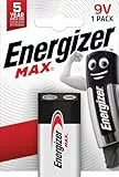 Energizer Batterie Max Alkaline 9V (E-Block/6LR61 1er-Packung)