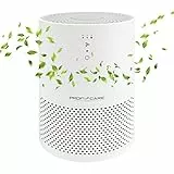ProfiCare® Luftreiniger | Raumklima | bis zu 20 m² | 2 Filter-System | Vorfilter | EPA-Filter | 3 Leistungsstufen | Schlafmodus | 25 Watt | Sensor Touch-Bedienung | 4 LED-Kontrollleuchten | PC-LR 3075