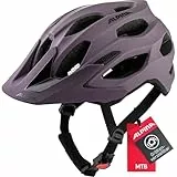 ALPINA Carapax 2.0 - Leichter, Stabiler & Komfortabler Fahrradhelm, mit Fliegennetz & Antibakteriellen Polstern, Für Erwachsene, Orchid matt, 52-57 cm