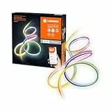 LEDVANCE Smarter LED Lichtschlauch mit WiFi Technologie für Außen, 3 Meter Länge, flexibel und biegsam, Lichtfarbe änderbar (2700-6500K), RGB-Farben änderbar, Schutzart IP44, SMART+ NEON FLEX RGBW