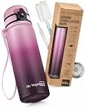 MY VESPERBOX® Edelstahl Thermosflasche Kinder [INK. STROHHALM & SIEB] - Isolierflasche für Jungen & Mädchen - Thermo Trinkflasche für Kindergarten & Schule - Auslaufsicher - BPA FREI