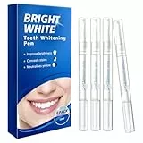Teeth Whitening Strips, 4 Stück Bleaching Zähne, Effektiv Flecken Entfernen Zahnaufhellung Stift, Schnell Zähne Aufhellen zu Hause, Gentle Schmerzfreies