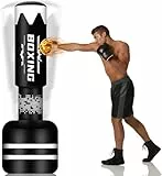 YORWHIN Upgrade-Design Boxsack Stehend Erwachsene, 180cm Schwerer freistehender Boxing Bag - Sandsäcke aufblasbarer Kick Standboxsack für Training MMA Muay Thai (Hantel-Dreifachspiel