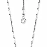 Engelsrufer Erbskette 925er Sterlingsilber rhodiniert, 60 cm, Karabinerverschluss, nickelfrei, filigran, einfacher Chic