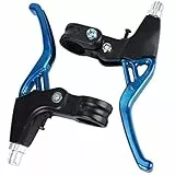 auvstar Bremshebel,Fahrrad Bremshebel Brake,Vollaluminiumlegierung Universal Fahrrad Bremsgriff Gebirgsstraßen Fahrrad Handgriff Bremse Bremshebel 2.2cm Durchmesser Fahrradteile. (Blau)