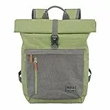 Travelite Handgepäck Rucksack, Laptop Rucksack 15,6 Zoll, BASICS, Reiserucksack Rolltop Funktion, 60 cm, 35 Liter