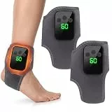2 Stück Fußmassagegerät, 3-in-1 Fussmassagegerät Elektrisch Testsieger, Foot Massager mit Kompression & 3 Vibration Modi, 5 Wärmestufen, Schnurlos Tragbar Massagers für Neuropathie & Durchblutung