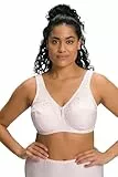 Ulla Popken Damen große Größen Übergrößen Plus Size Entlastungs-BH, Strassanhänger, ohne Bügel rosa 115E 658495500-115E