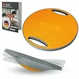 DH FitLife Balance Board, Wackelbrett, Balance Pad mit Griffen, extra groß Ø 42cm, max. 200 KG, Gleichgewichtstrainer, Fitness Balance-Board Erwachsene & Kinder