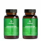 Vitabay Coenzym Q10 Ubiquinon 200 mg – 240 vegane Kapseln – CoQ10 hochdosiert – natürliches Q10 aus pflanzlicher Fermentation gewonnen – ohne Zusatzstoffe & 100% vegan - laborgeprüft in Deutschland