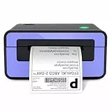POLONO Etikettendrucker, DHL Thermodrucker Labeldrucker, Label Printer Thermodrucker Desktop Etikettendruck für Amazon, Ebay, Etsy & Shopify, DHL ups USB Mac/PC Count