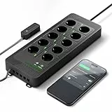 Mars Hydro iHub-Pro, 10AC Power Strip Kit, 10-Outlet All-in-One Smart Grow Room Hub, WiFi Environmental Control for Light, Temperature, Humidity & VPD
