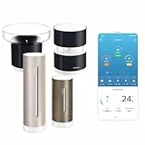 Netatmo Wetterstation ORIGINAL - 2. Generation, Innen & Außen + Windmesser + Regenmesser - Temperatur, Luftfeuchtigkeit, Luftqualität, UV, Pollen - Kompatibel mit Apple, Alexa, Google