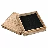 Holibanna Massive Holz Schmuckkasten mit Deckel Handgefertigte Schmuckaufbewahrung für Ringe Armbänder Ohrringe Mehrzweck Holzbox für Büro Wohnzimmer Schützt Schmuck vor Kratzern