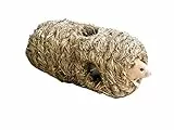 Kerbl Pet Grasröhre, Nagernest, Unterschlupf, 18 x 10 x 10 cm, 6 Löcher, 100% natürlich, frei von Draht und Kunststoff