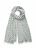 GLORIS Warmer Kaschmir Schal Herbst Winter Hahnentritt Schal/XL Stola Umschlagtuch Warm Pashmina Schals 200 * 70 cm. (Grün)