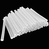 Diompirux 100 Stücke Klebesticks für Heißklebepistole Ø7 x 100 mm, Transparent Klebstoff, DIY Ersatzsticks, Kompatibel mit den Meisten Klebepistolen, schnelle Reparaturen für Kleben Holz,Handwerk