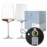 Zwiesel Glas Weinglas fruchtig & fein Vivid Senses (2-er Set), filigrane Weingläser, spülmaschinenfeste Tritan-Kristallgläser, Made in Germany (Art.-Nr. 122427)