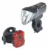 PROPHETE Fahrrad LED Akku-Beleuchtungsset – 70 Lux Scheinwerfer mit OSRAM LEDs, USB-C Wiederaufladbar, StVZO Zugelassen, Werkzeugfreie Montage, Wasserdicht nach IPX4