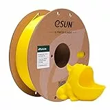 eSUN PLA Filament 1.75mm, Modifiziertes 3D Drucker Filament PLA, Maßgenauigkeit +/- 0.03mm, 1KG Spule (2.2 LBS) 3D Druck Filament für 3D Drucker (E-Gelb, PLA Lite - 1KG)