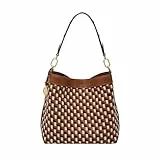 Fossil Women's Jessie Shoulder Bags, Braun gestreift