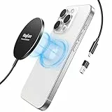 EXW für Magsafe Ladegerät Wireless Charger für iPhone ladestation,Induktive ladestation für iPhone 16 15 14 13 12 Pro/Pro Max/Plusund AirPods 3 2 Pro(Schwarz)