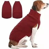 IECOii Hundepullover,Weihnachten Sweater FüR Hunde,Warmer Hunde Pullover FüR MittelgroßE GroßE Extra GroßE Hund,Hundemantel Fleece Hundepulli Wintermantel Hund,Winter Hunde Kleidung,Hund Sweatshirt