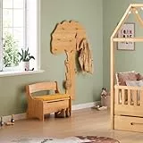 Original Baumgarderobe von BioKinder® | Garderobe & Kindergarderobe aus Bio-Erlenholz zur Wandbefestigung |Größe ca. 140 x 88 cm | mit 9 Haken | robust & langlebig