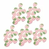 VALICLUD 50stücke Rosa Holzknöpfe in Erdbeerform Lebensmittel Obst Zum Nähen Dekorative Knöpfe Für Kinderkleidung Diy-näh Und Bastelprojekte