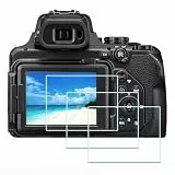 ULBTER Displayschutz schutzfolie für Nikon COOLPIX P1100 [3 Stück], Displayschutzfolie LCD gehärtetes Glas 0,3 mm Härtegrad 9H kratzfest zubehör