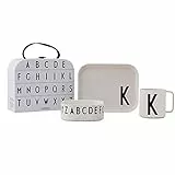 Design Letters Tritan Suitcase | Weihnachtsgeschenke für Kinder, Personalisierte Geschenke Baby | Trinklernbecher, Kinderteller & Kinderschale | Kindergeschirr | Baby Geschenk, Taufgeschenke | K