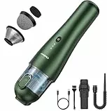 Chuboor Handstaubsauger Akku, 7500Pa Mini Staubsauger mit 3x2000mAh Akku Handstaubsauger und Dreifachfilter Laufzeit 25 Min Aufladbar, für Zuhause/Büro/Auto/Tierhaare