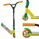 ArtSport Stunt Scooter Street Life - Trick Roller für Kinder & Jugendliche - 360° Lenker, 100 mm Alu Räder - Kinderroller Schwarz Gelb Orange