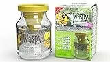 Waspy® Wespen-Retter, Echte Lebendfalle für Wespen - geeignet für Gemeine Wespe und Deutsche Wespe - Immer Wieder verwendbar - 100% plastikfrei - spülmaschinengeeignet - Wespenfalle ohne Chemie