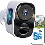 HITELLARCAM 2K Überwachungskamera Außen Akku, 2.4/5GHz Dual-Band WLAN Kamera Set mit Kostenlosem Cloud-Speicher, KI-Bewegungserkennung, Farb-Nachtsicht, 2-Wege-Audio, IP66 Wasserdicht für Haus &Garten