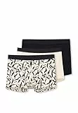 Dagi Men's Black-Nude 3-Pack Patterned Cotton Boxer, M