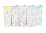 Oxford Notizblock A6 Floral liniert, 160 Seiten, geheftet, 4 Designs, 10 Stück