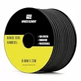 Manco Element Gummiseil 4mm x 20m Expanderseil Gummiband Spanngummi Planenseil - Schwarz