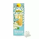 Pfanner Der Weiße Zitrone-Holunderblüte Eistee – 2 l Packung - direkt aufgebrühter Tee mit Zitronensaft