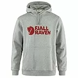 Fjällräven Herren Logo Hoodie, Grey/Melange, L