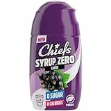CHIEFS Syrup Zero, Johannisbeere, 65ml, für mehr als 8l Fertiggetränk, Sirup zuckerfrei mit echten Fruchtextrakten, vegan, zero Kalorien, made in Germany