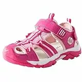 TZJS Jungen und Mädchen Sommer Geschlossene Zehe Sport Outdoor-Sandalen Atmungsaktiv und schnell trocknend(Rosa Farbe 33)