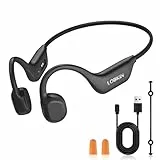 LOBKIN Knochenschall Kopfhörer,Open Ear Kopfhörer Kabellos Bluetooth 6.0,Bone Conduction Headphones IP67 wasserdichte,Dual-Geräte-Verbindung mit Mikrofon,Sportkopfhörer Für Radfahren, Laufen