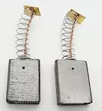 1 Paar Kohlen mit Feder kompatibel zu/Ersatz für: GÜDE TK 2100 Tischkreissäge Kohlebürsten Kohlestifte, ca. 15x6,5x18,5mm