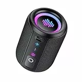 Tiksounds Bluetooth Lautsprecher, Kleine Musikbox Bluetooth 5.4, 15W Kraftvoller Bass, mit 12 Stunden Akkulaufzeit, TWS Stereo-Surround, IPX7 Wasserdicht, Outdoor Lautsprecher für Sport/Party/Reisen